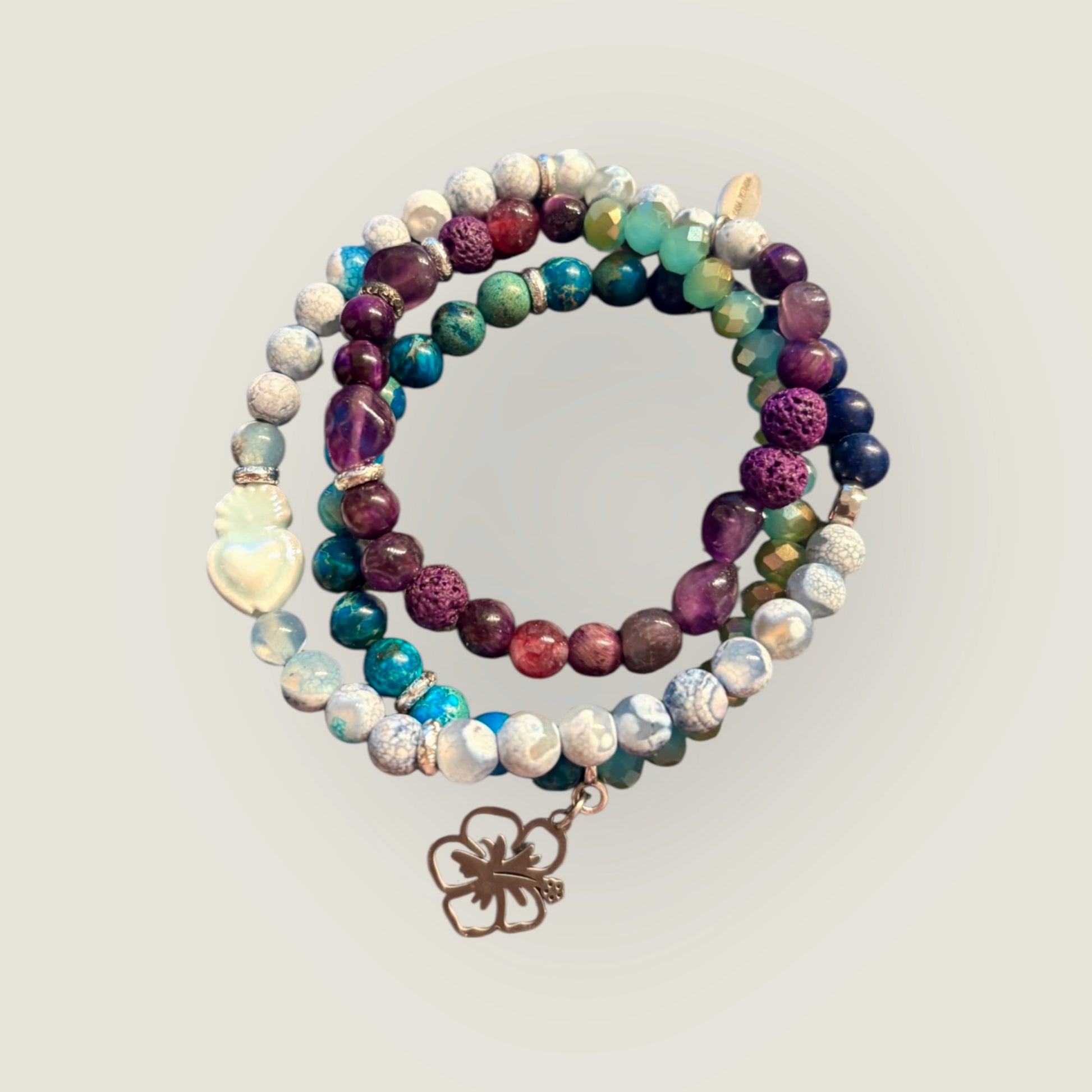 Wickelarmband mit Glücksanhänger