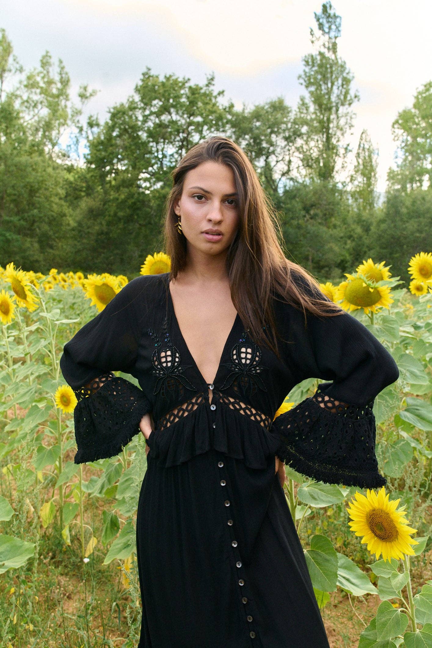 Maxikleid schwarz Marke Tarifa Soul