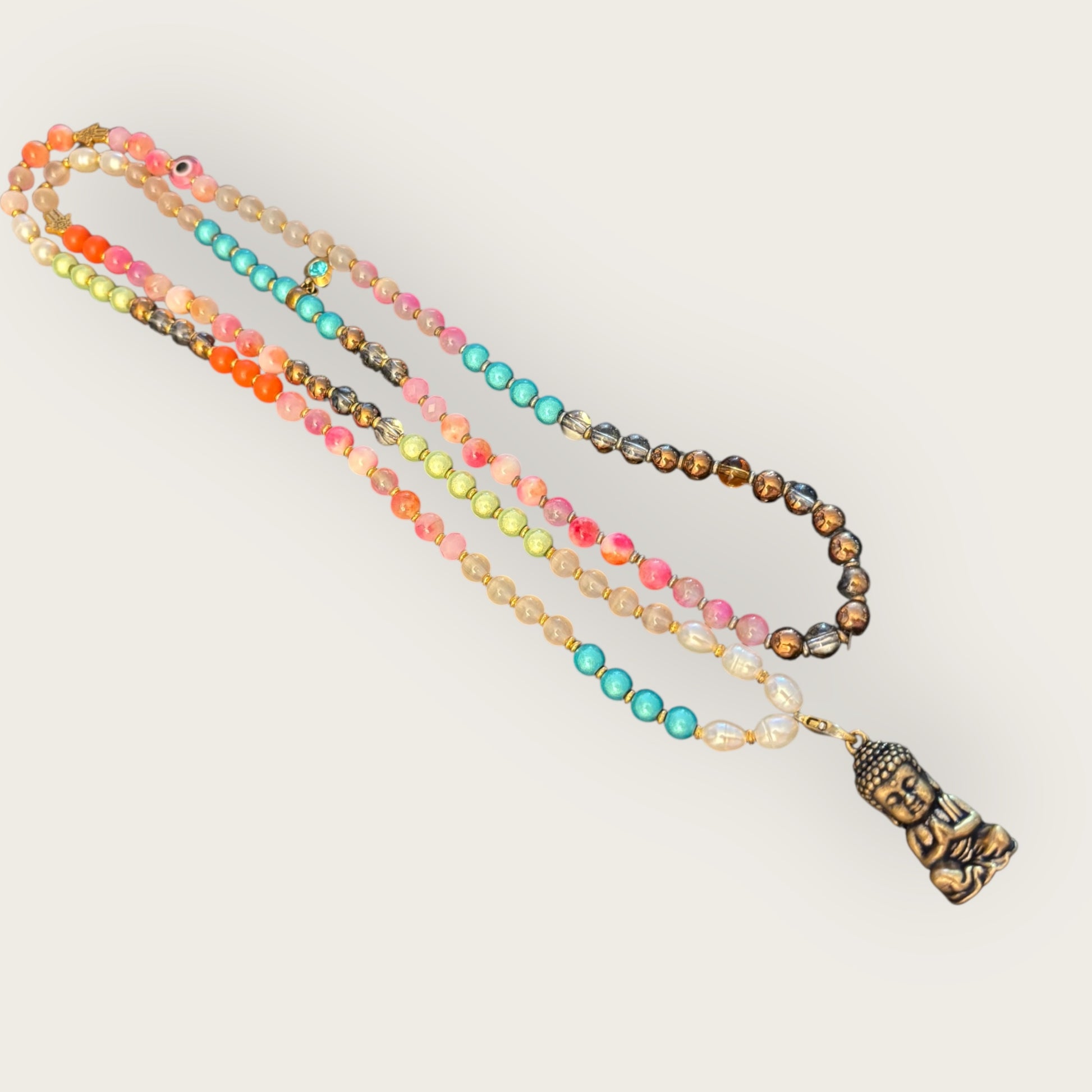 Perlenkette mit Buddha Anhänger