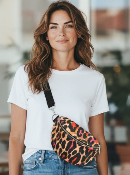 Extravagante Crossbody Bag im Leoparden Design