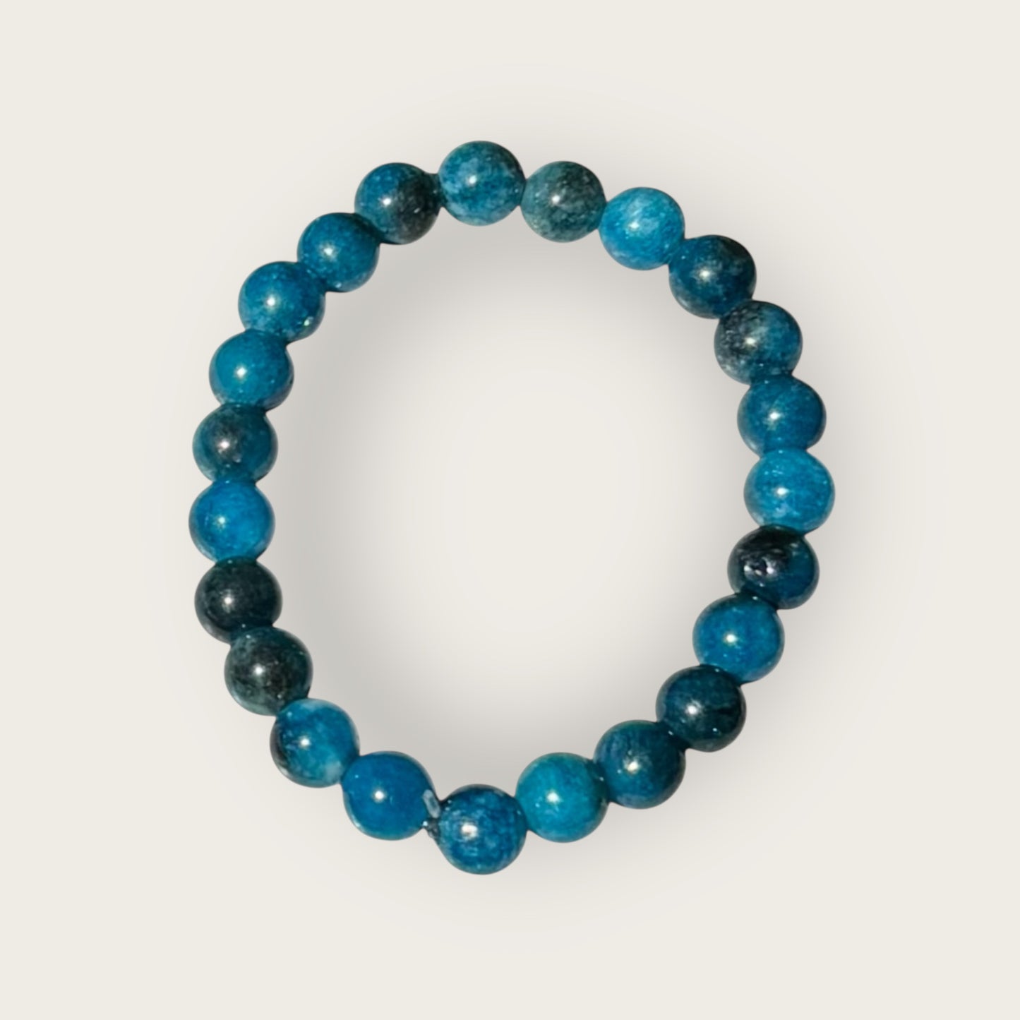 NAXOS - Armband aus Apatit Stein - blaugrün
