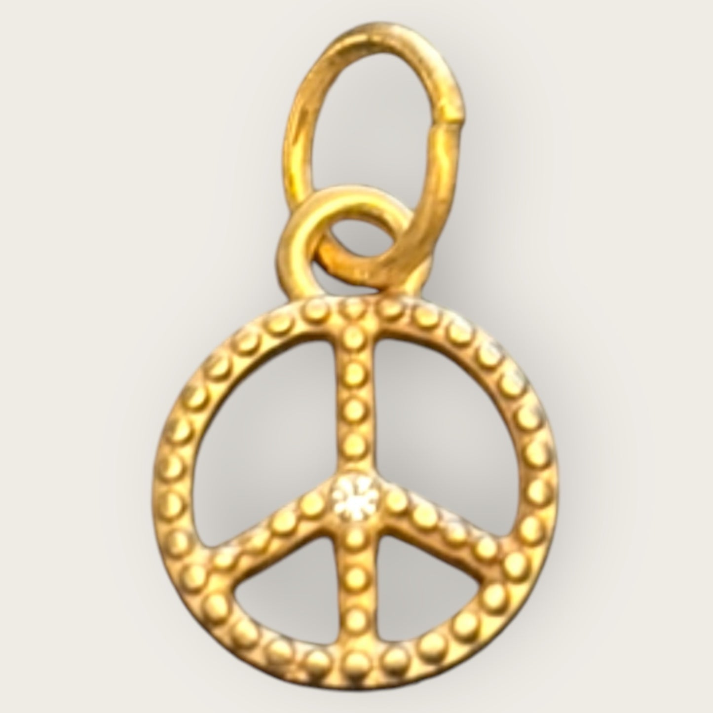 Boho Schmuck Anhänger PEACE GOLDSHINY der Firma SchauTime