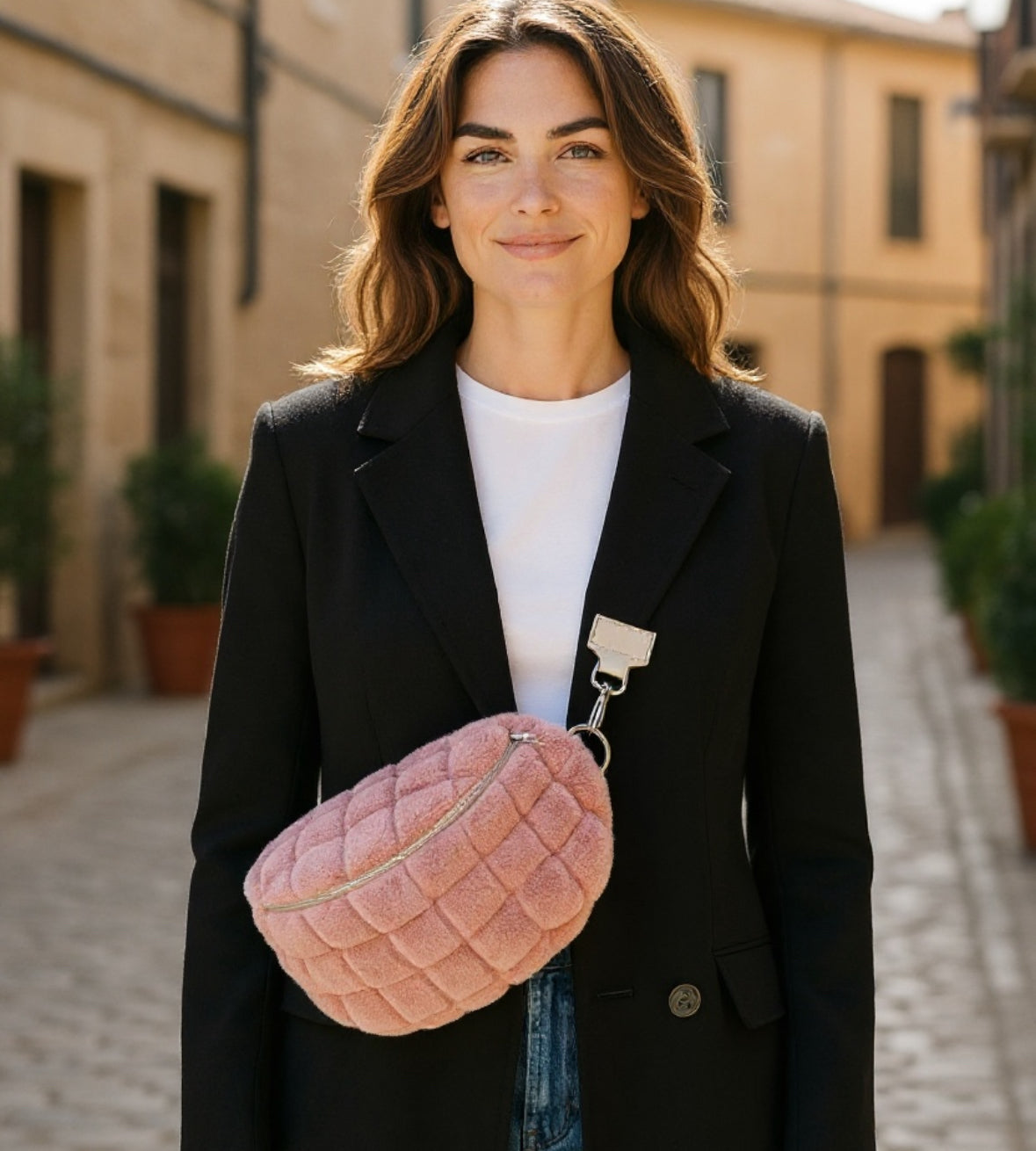 Tasche in Rosé zum Umhängen