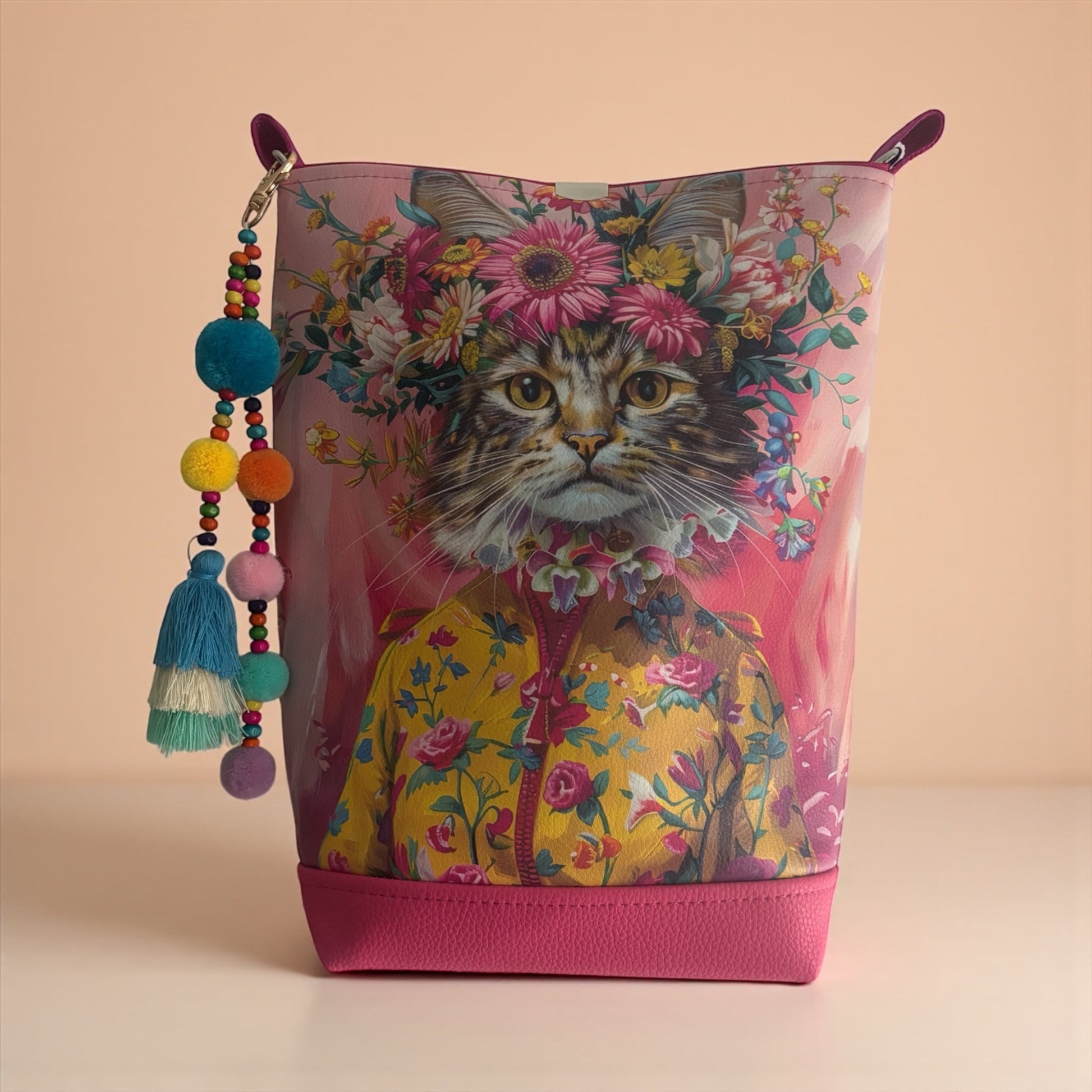 handmade-tasche-in-pink-mit-katzenmotiv