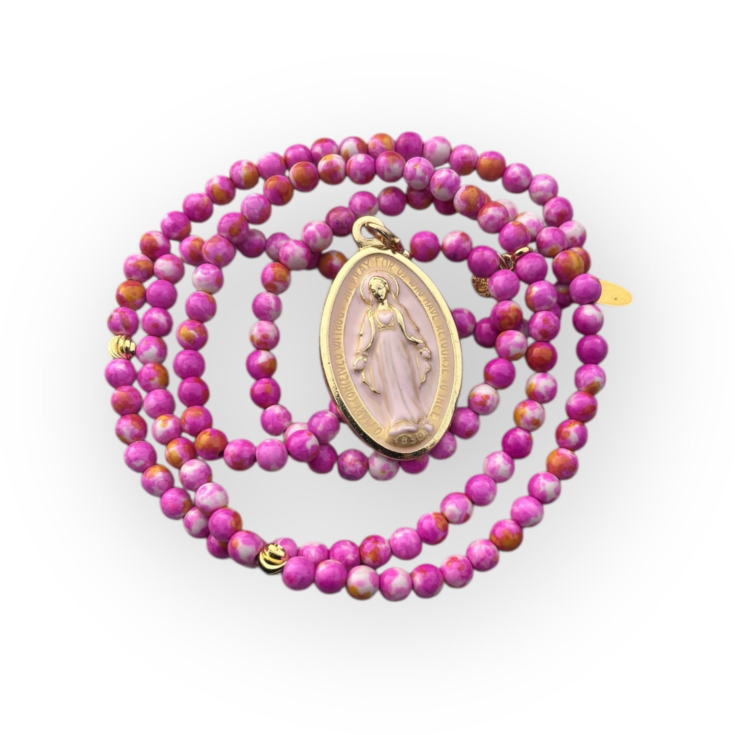 Boho Kette mit Madonna Anhänger