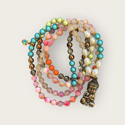 KORSIKA - Boho Kette mit Buddha Anhänger