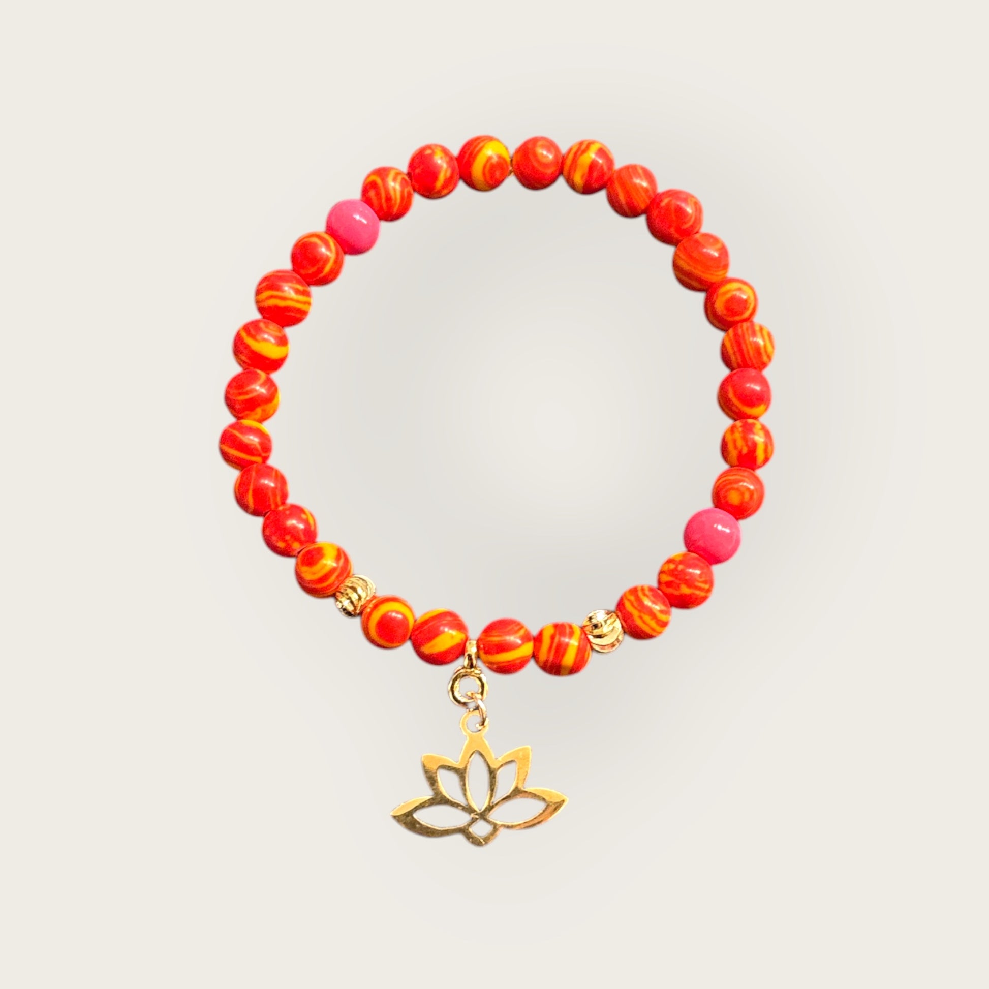 Armband mit Lotusblüten Anhänger