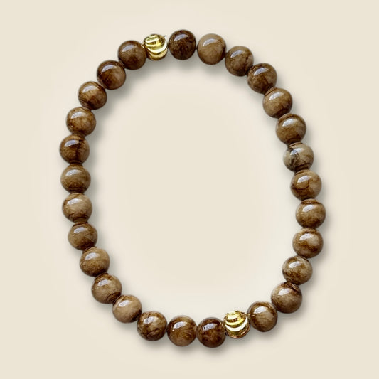 Naturstein Armband in braun