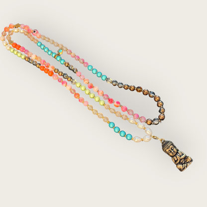 KORSIKA - Boho Kette mit Buddha Anhänger
