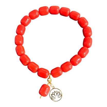 bohoarmband-rot-mit-anhänger-lotusblüte