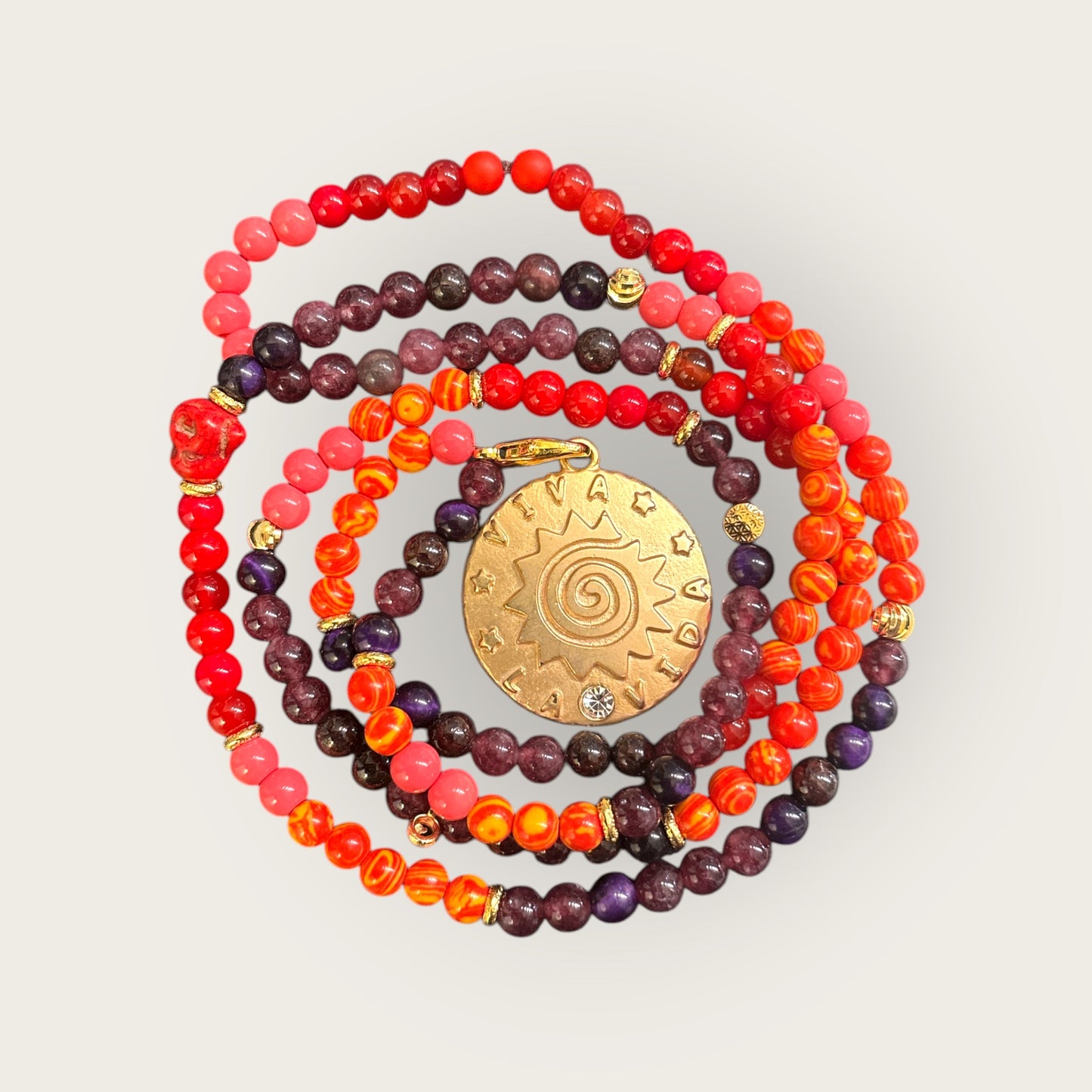 Boho Kette mit Sonnenanhänger