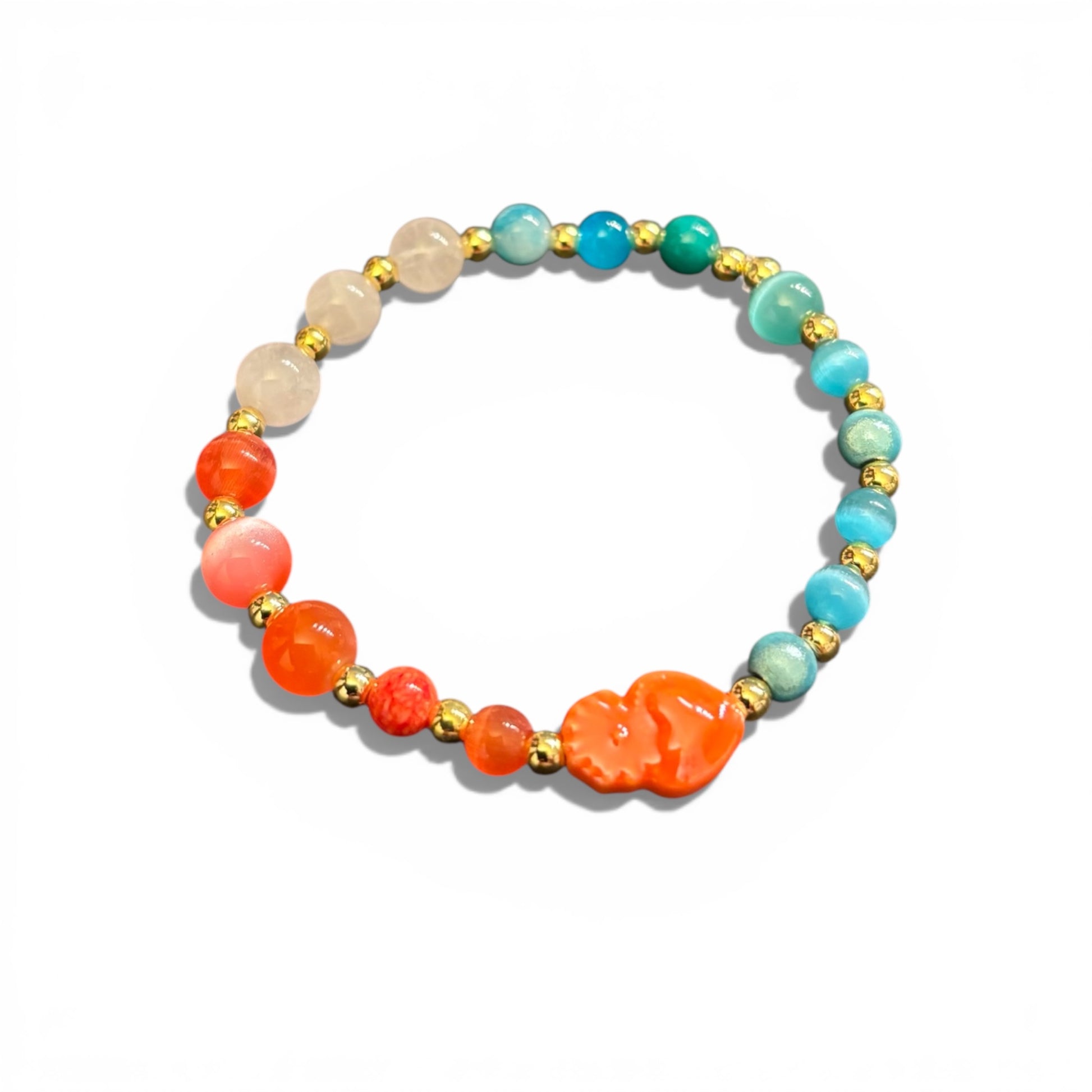 armband-mit-rosenquarz-perlen-und flammendes-herz