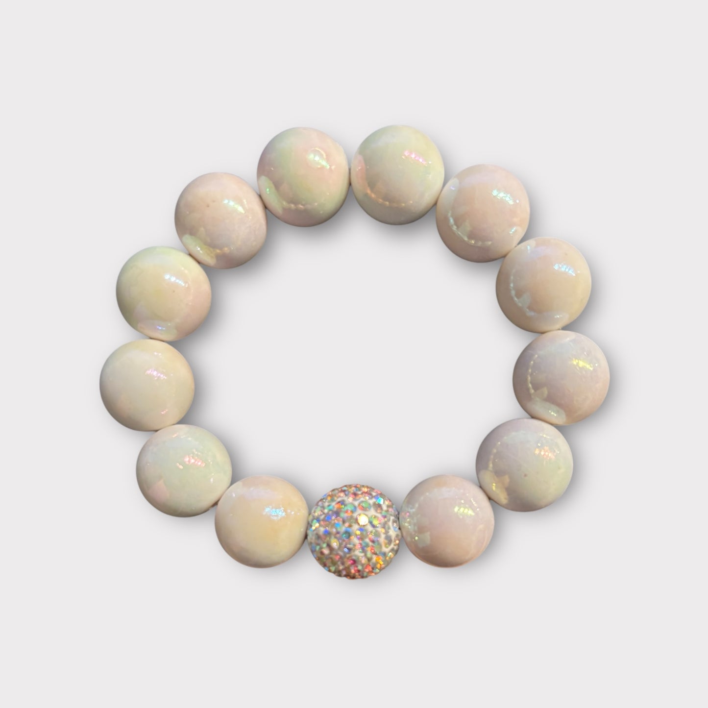 HELSINKI - Armband Set aus Kugelarmband und Glasperlenarmband