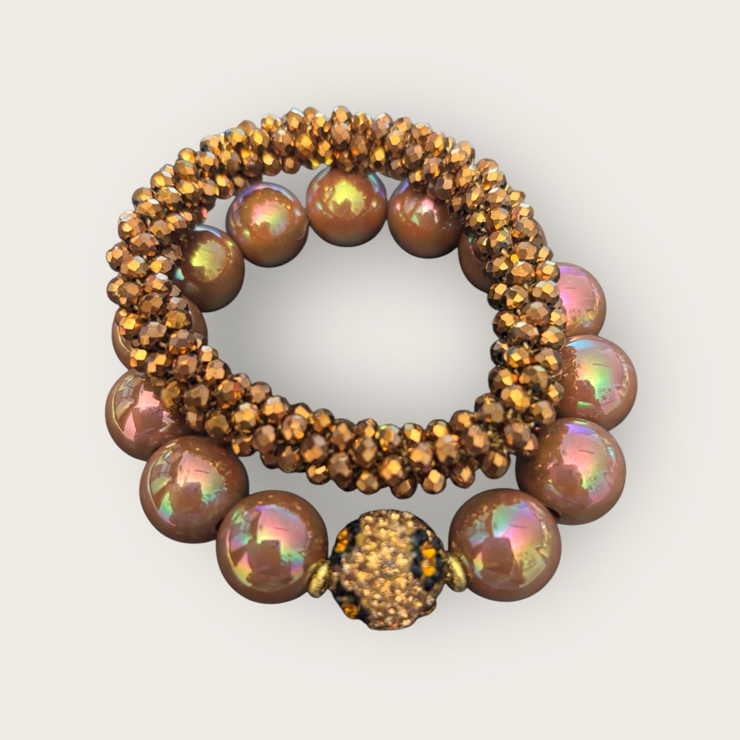 Armband Set in goldbraun