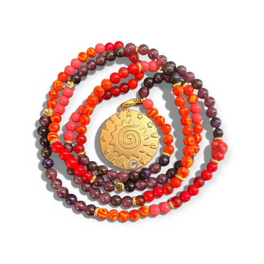 Schmuckset Boho Kette und Armband