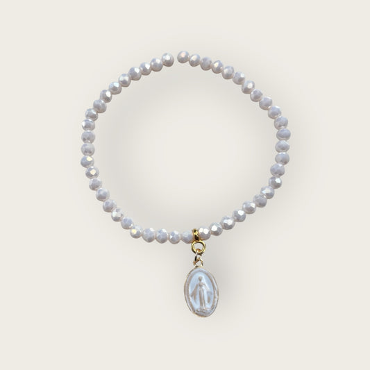 ROMA - filigranes Armband mit Madonna Anhänger