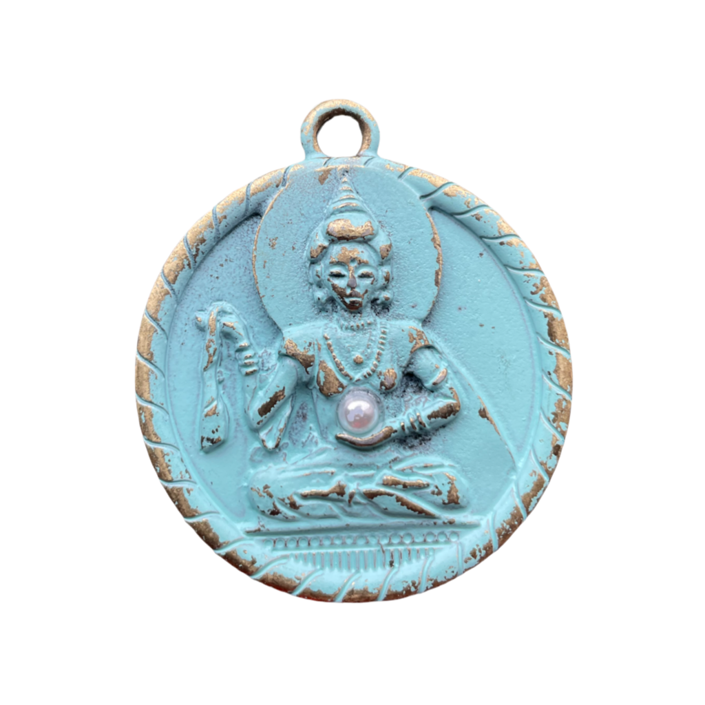 Boho Schmuck Kettenanhänger BUDDHA im Vintage Style