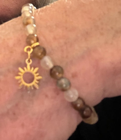 Armband mit Anhänger Sonne 