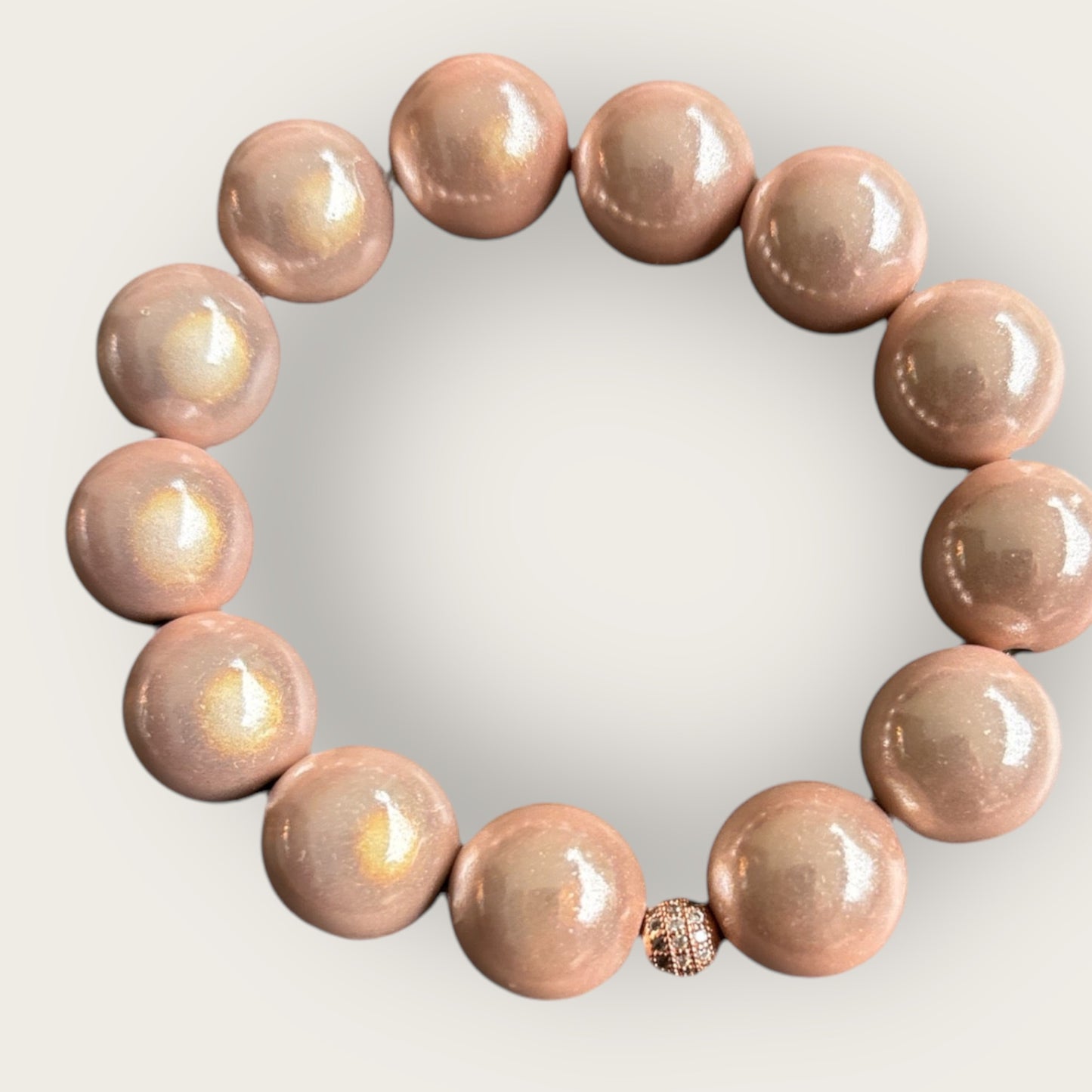 Armband DREAM aus großen Miracle Beads in der Farbe Champagner rose