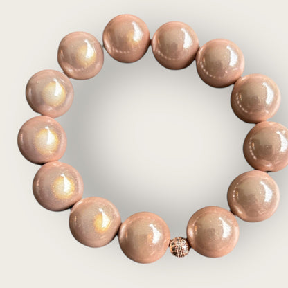 Armband DREAM aus großen Miracle Beads in der Farbe Champagner rose