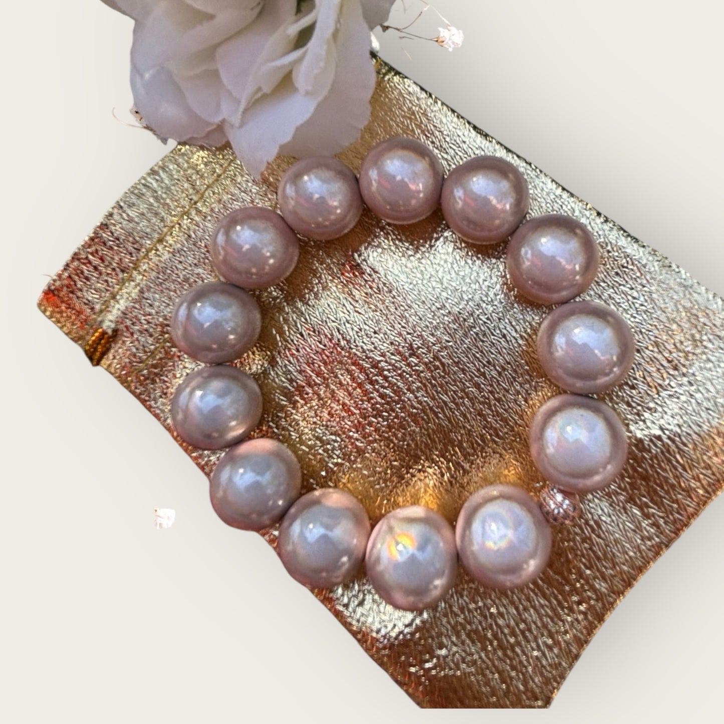 Armband DREAM aus großen Miracle Beads in der Farbe Champagner rose