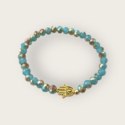 Armband Set BLUE WATER in den Farben Türkis und Grün
