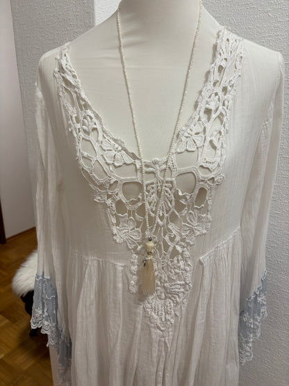 Boho Kette DREAMY aus kleinen filigranen Perlen und Buddha Perle